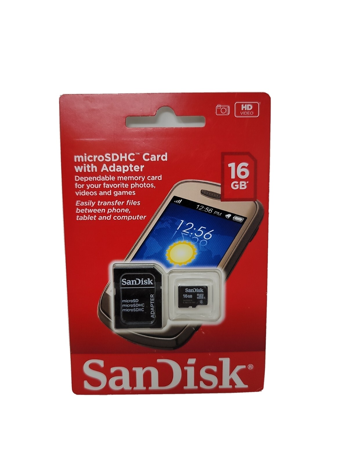 SanDisk 16 GB MicroSDHC CARD Easily Transfer Files or Storage