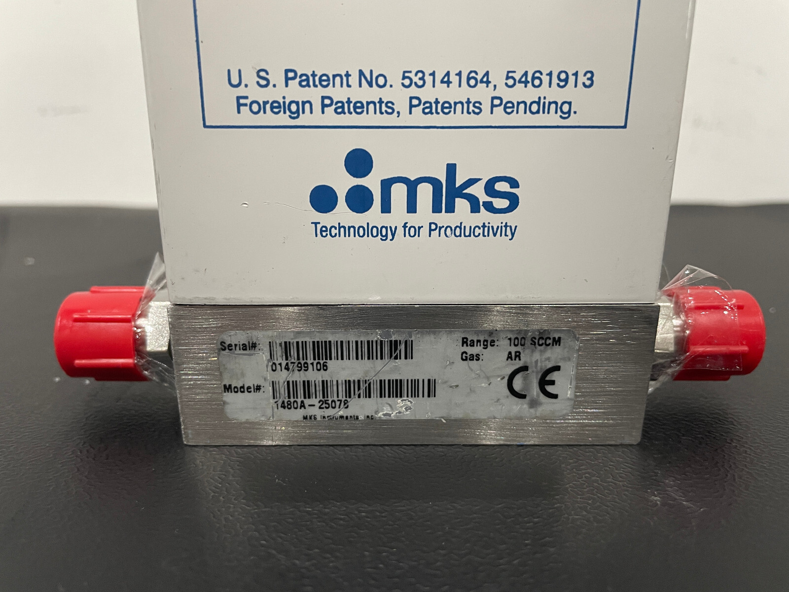 MKS 1480A-25078 Mass Flow Controller 100 SCCM Ar