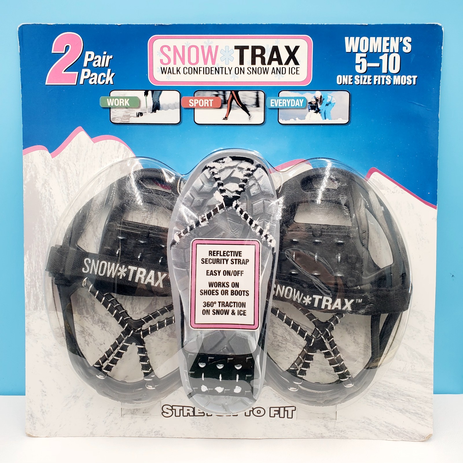 (NOS) Snow Trax Ice Traction For Shoes or Boots (Women's Sizes 5-10)
