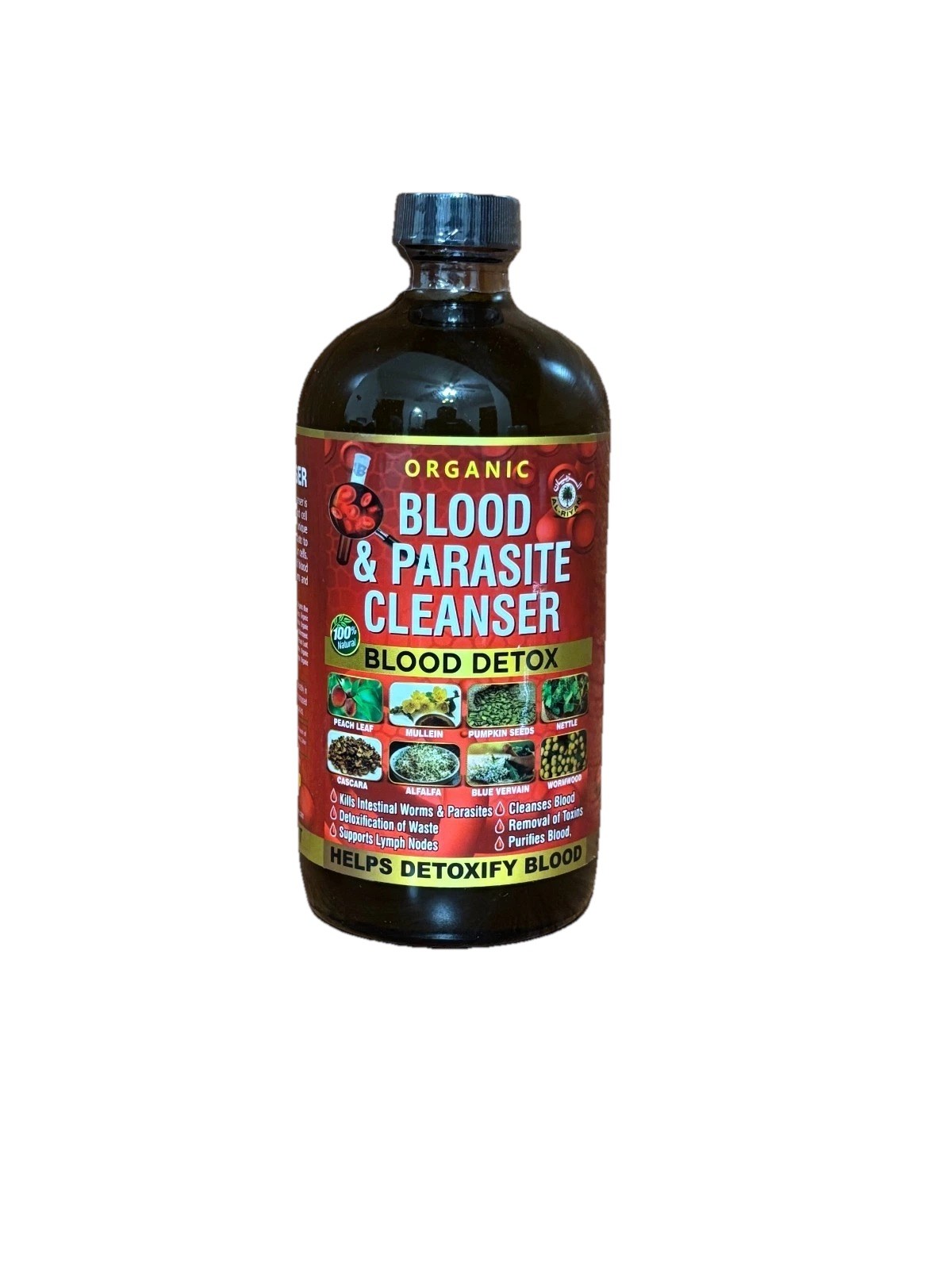 100% Organic Blood and Parasite Cleanser Blood Detox Bitter BY Al-RIYAN, 16 oz.