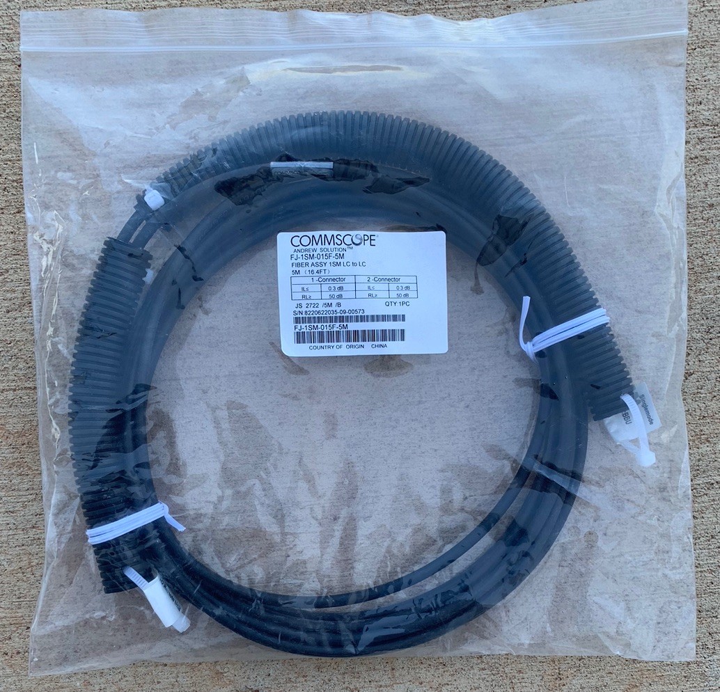 Commscope FJ-1SM-015F-5M Fiber Assy 1SM LC to LC - 5 Meters