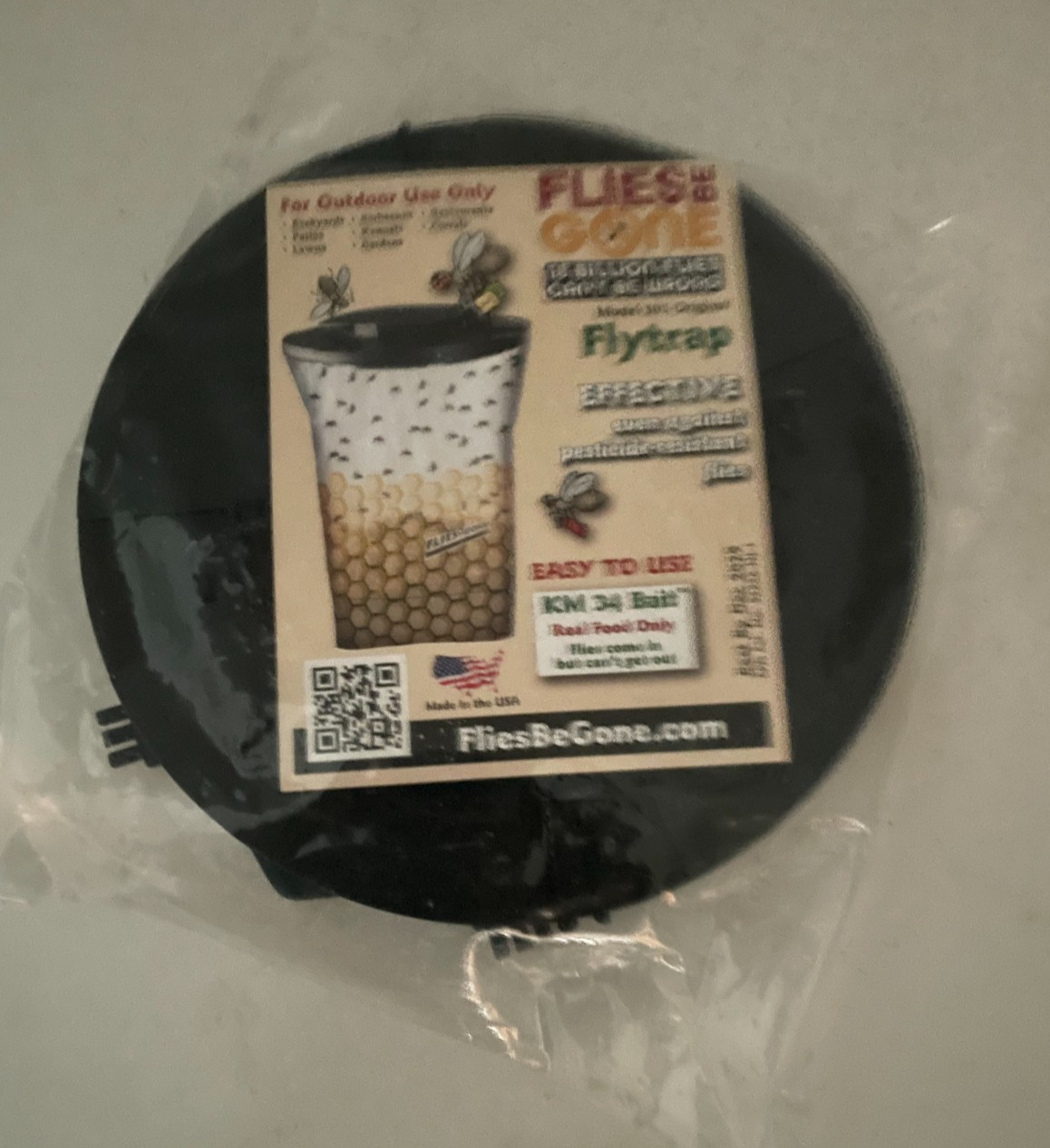 Flies Be Gone Fly Trap - Disposable Non Toxic Fly Catcher - Made in USA