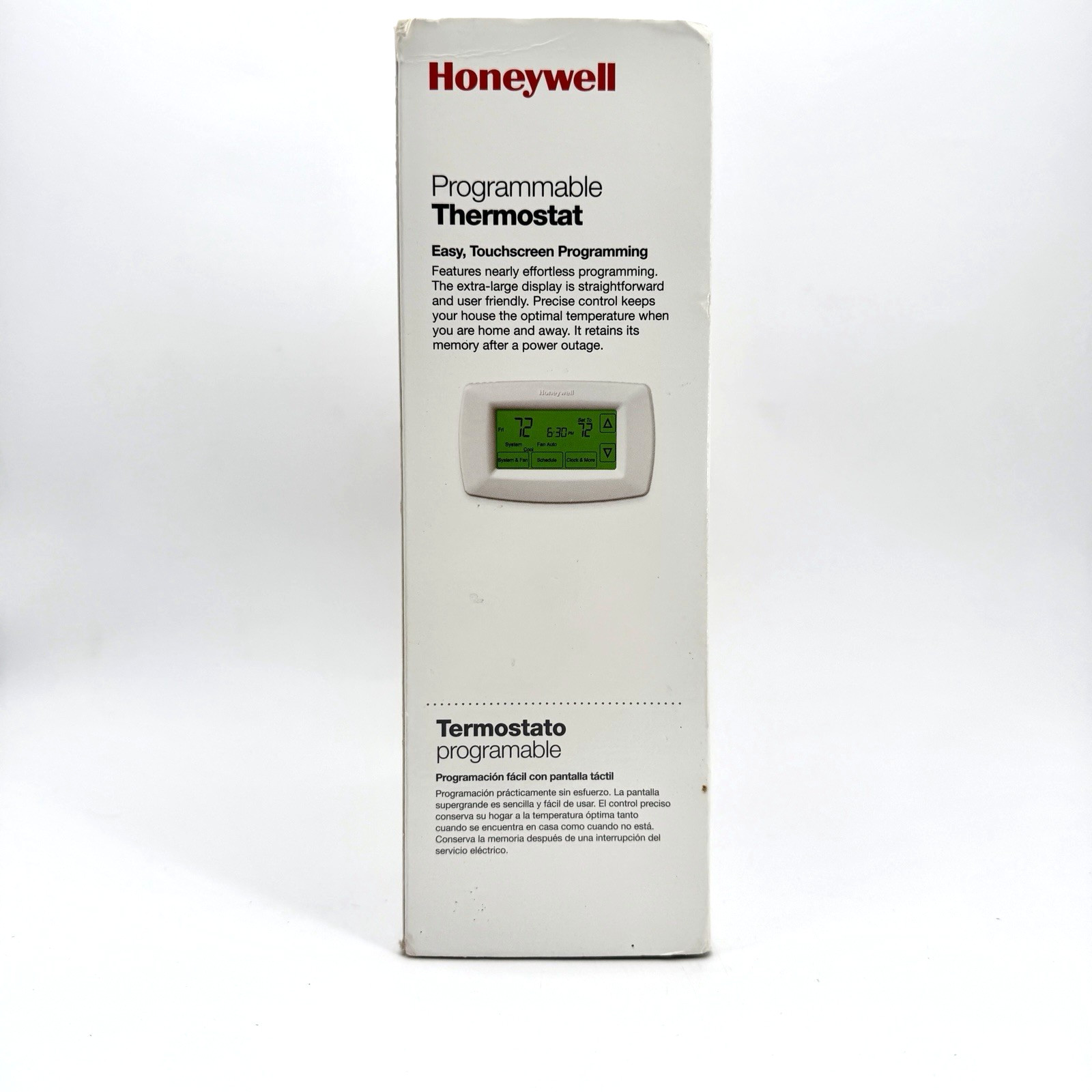 Honeywell RTH7600 Touchscreen Programmable Thermostat White Digital New Open Box
