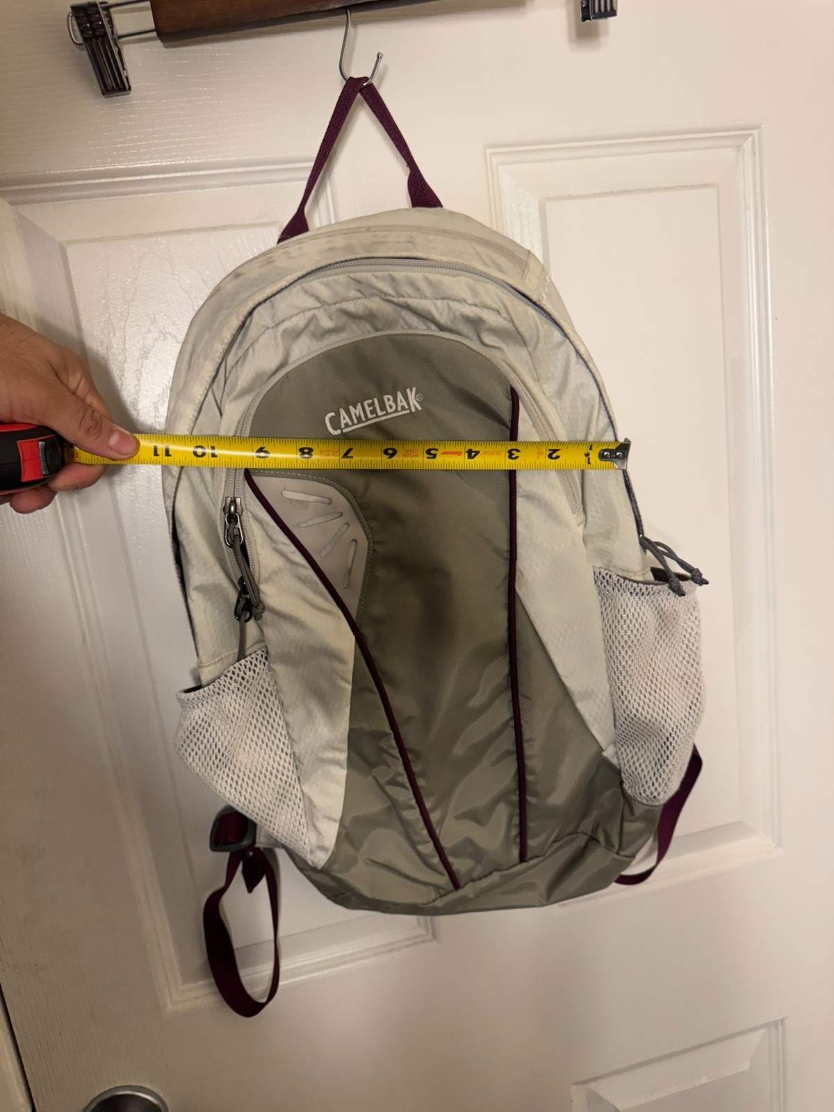 CamelBak Hydration Backpack Light Gray Olive Green Air Director 18x11
