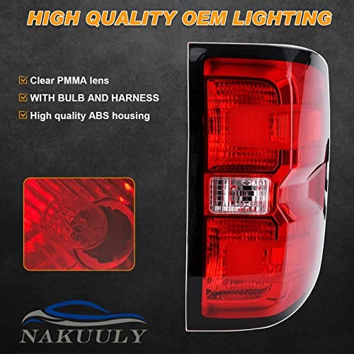 Tail Light Assembly Compatible With 2016-2019 Chevy 16-19 Right Passenger Side