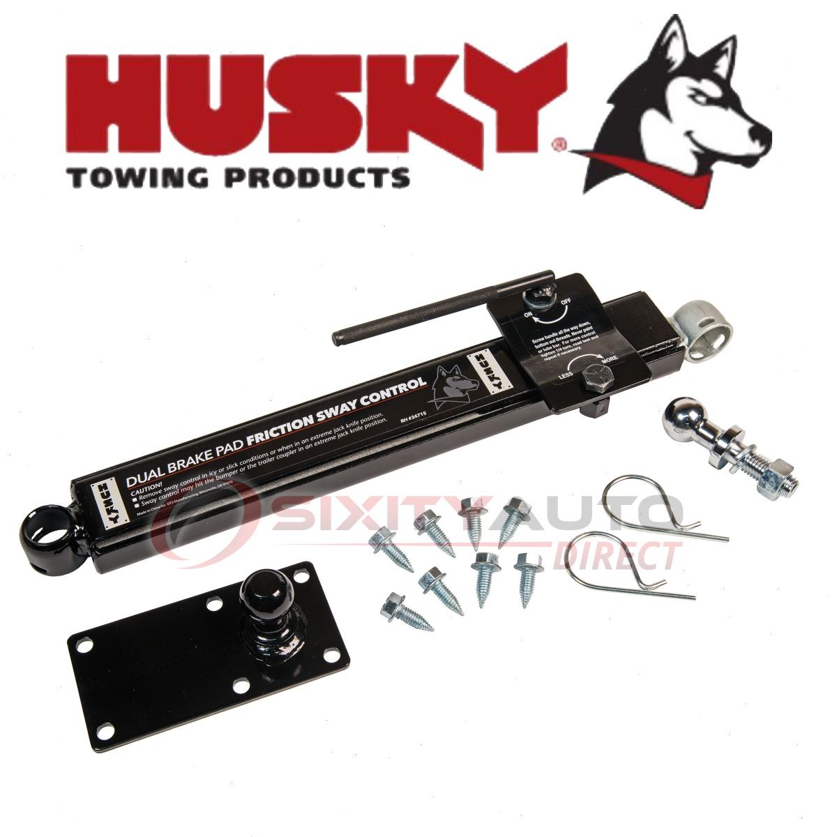 Husky 37498 Trailer Sway Control Kit for Body Frame  zo
