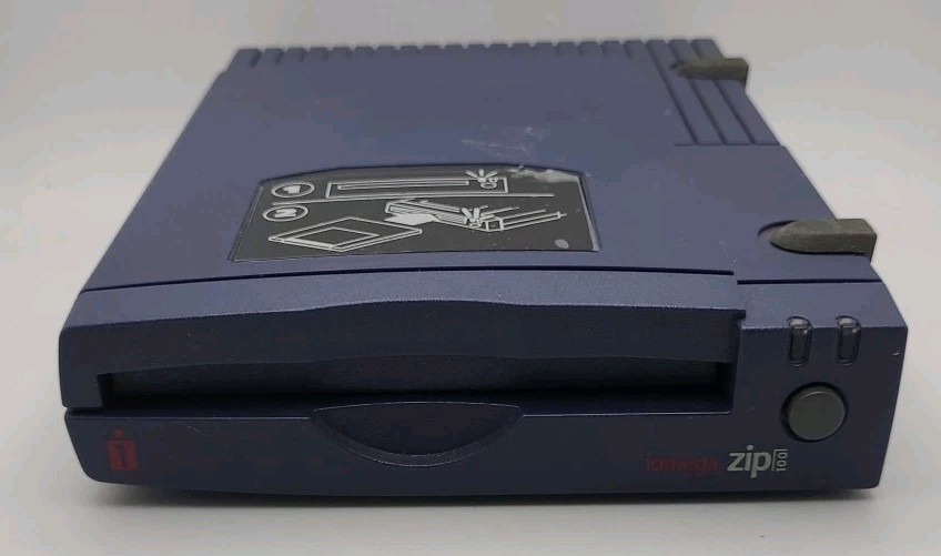 Iomega Zip 100 External Parallel Port Disk External Drive Z100P2 UNTESTED