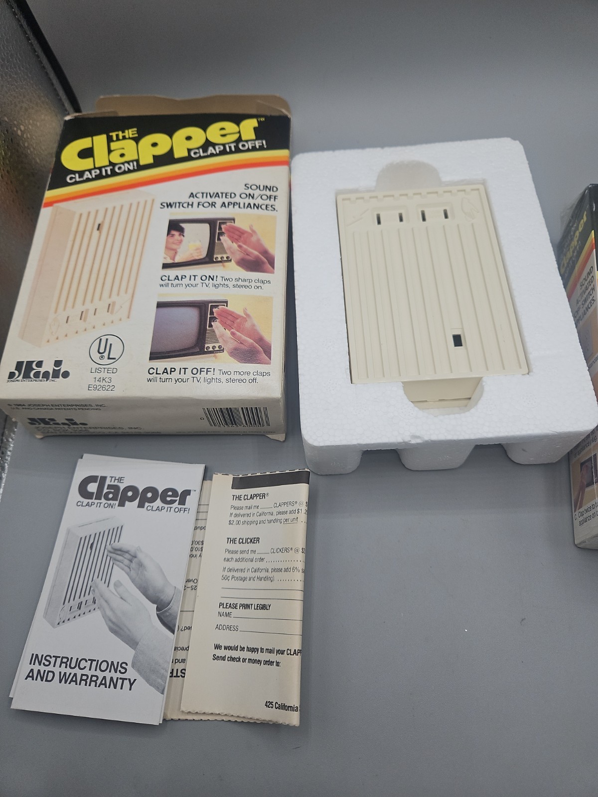 Vintage  The Clapper Clap On Clap Off See Pics And Description