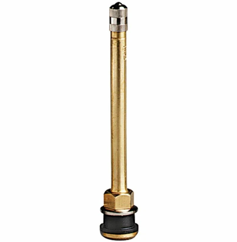 100 PACK TR573 4-3/8" BRASS TUBELESS TRUCK VALVE STEM