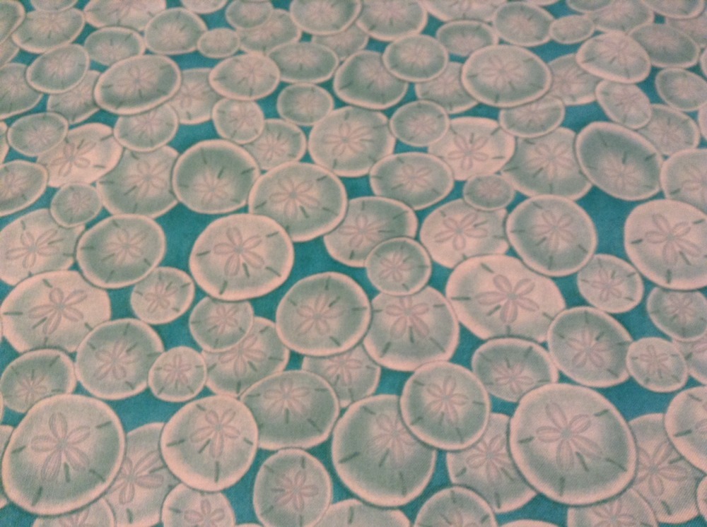 Fabric-Sand dollars 1214-02, sold by the yard
