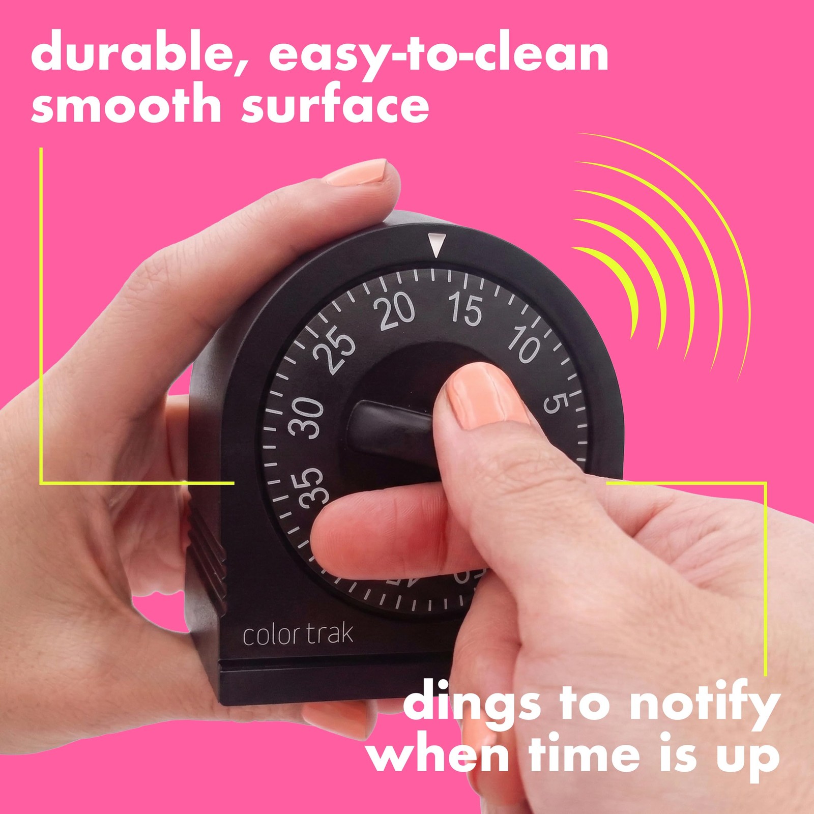 60 Minute Wind Up Timer, Visual Mechanical Timer for Kitchen, Hair Color Process