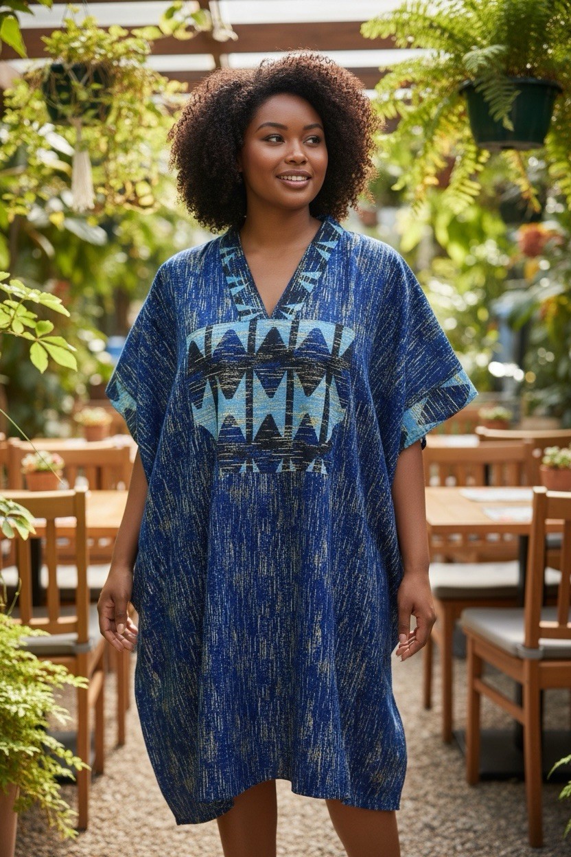 African Original Ankara Hand Print Fabric 100% Cotton Colorful Dress.Size M/L