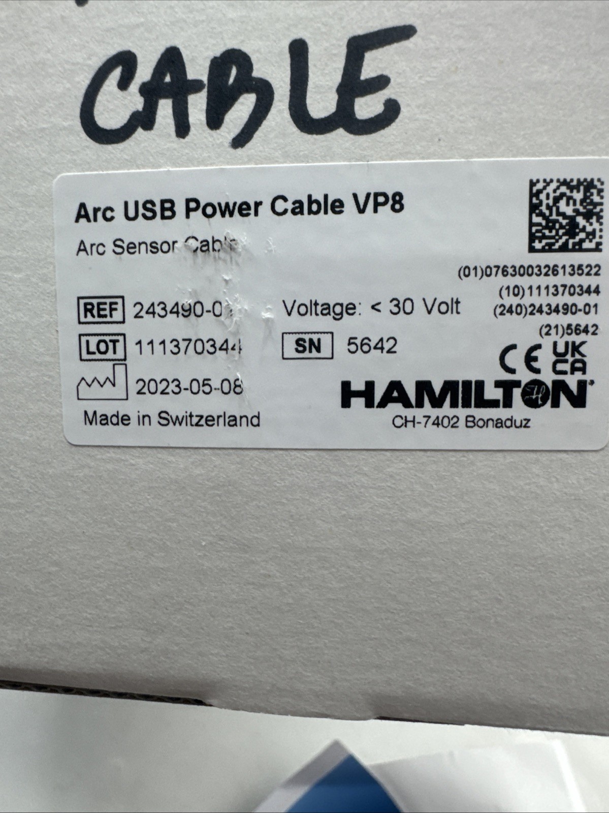 Hamilton Arc USB Power Cable VP8