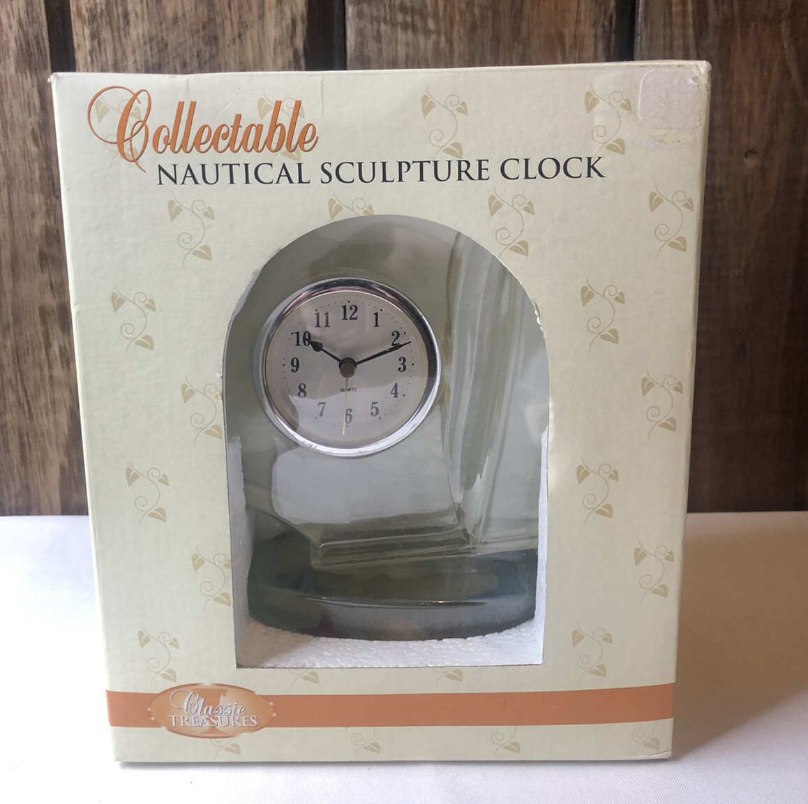 Classic Treasures - Collectible Nautical Sculpture Clock - New