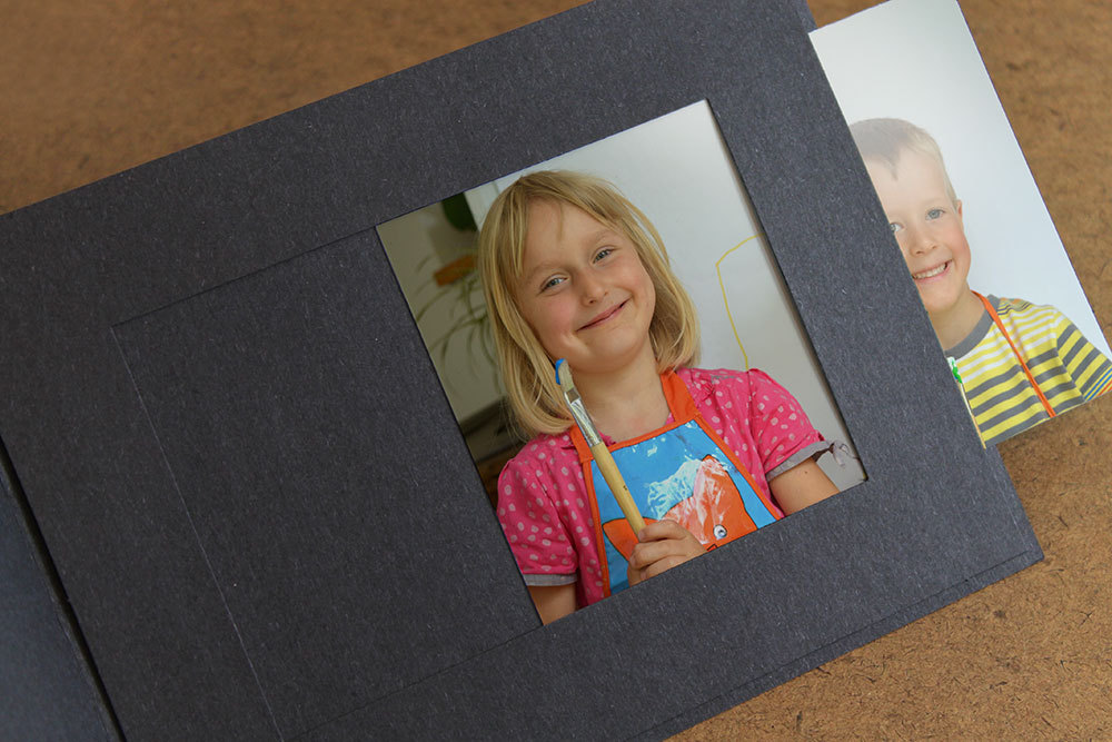Event Photo Folders For 4x6 Horizontal Black 25 Pack (Same Shipping Any Qty)