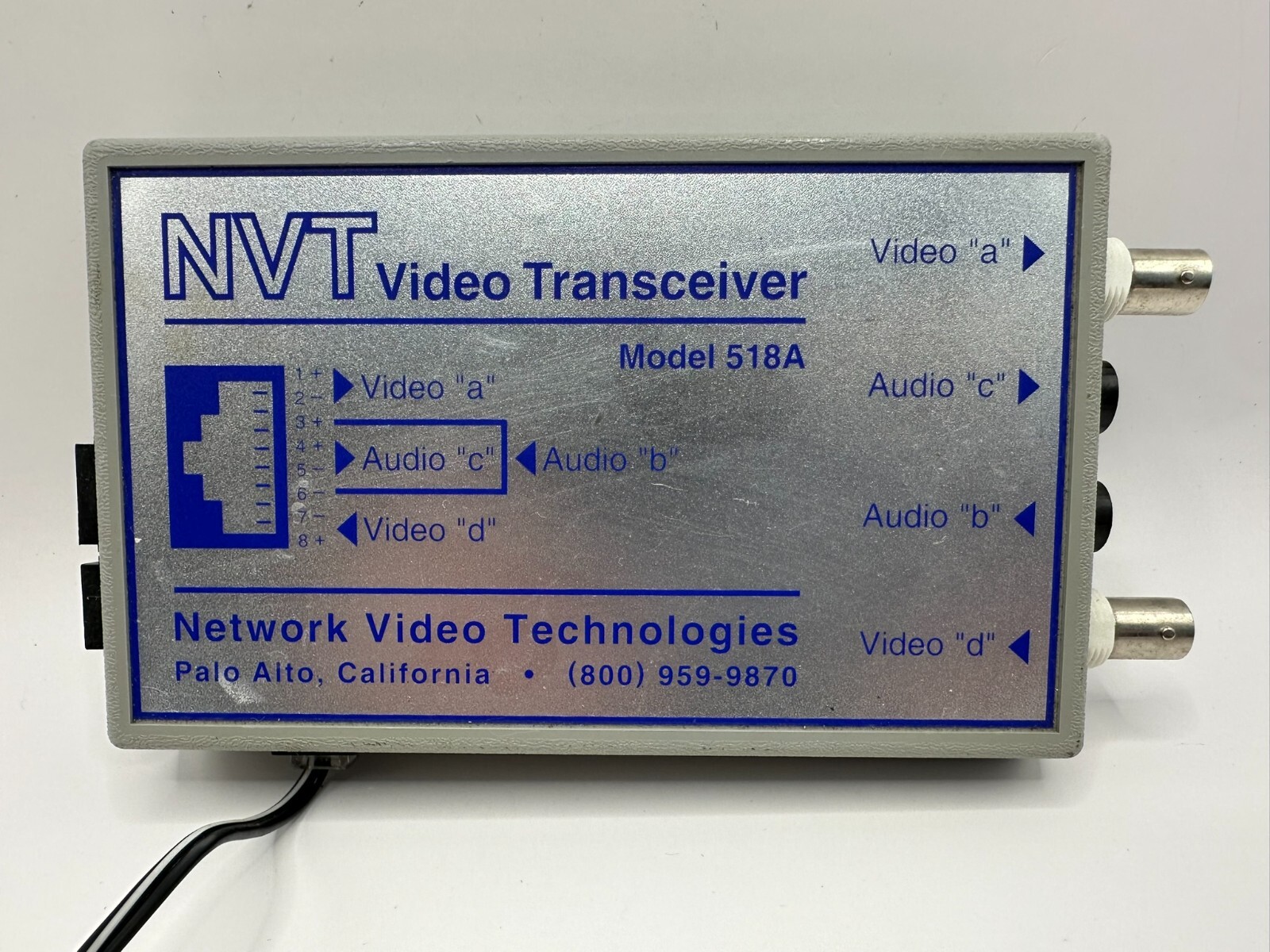 NVT Video Transceiver Model 518A w/ Power Cord vtg electronics