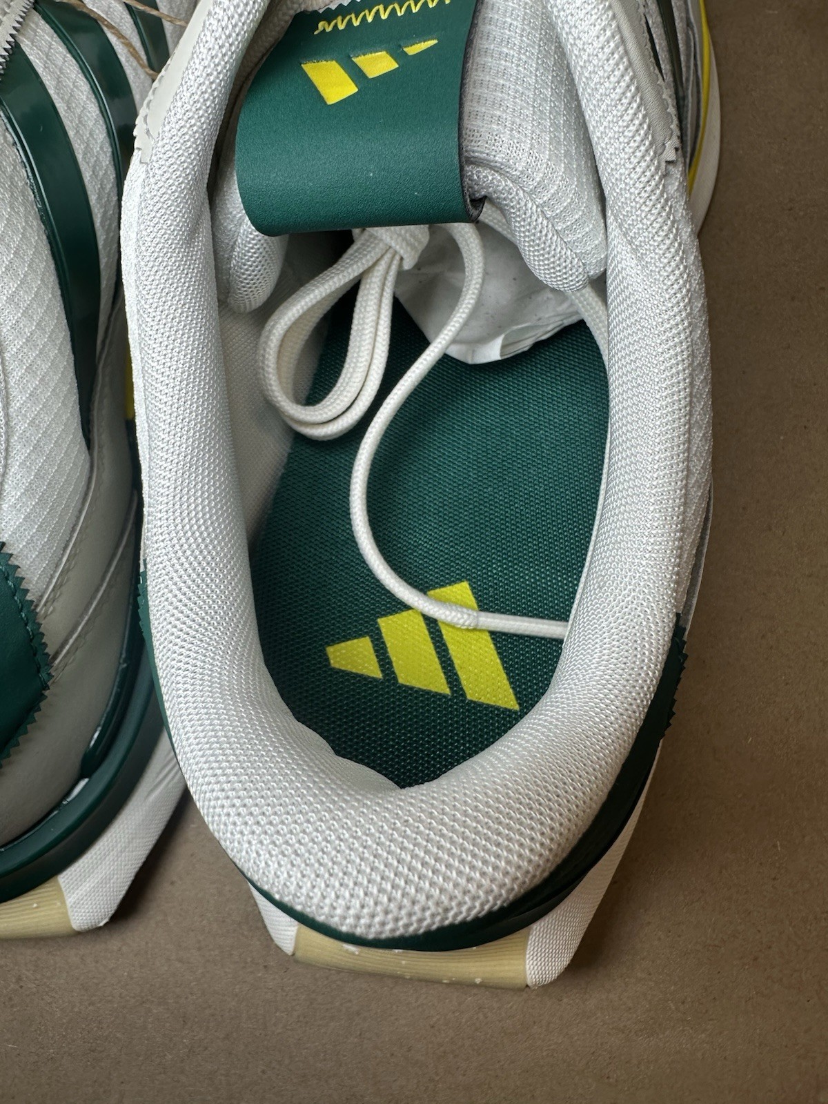 Adidas S2G 24 Men's Golf Shoes SZ 8 Spikeless - White / Green / Alumina New