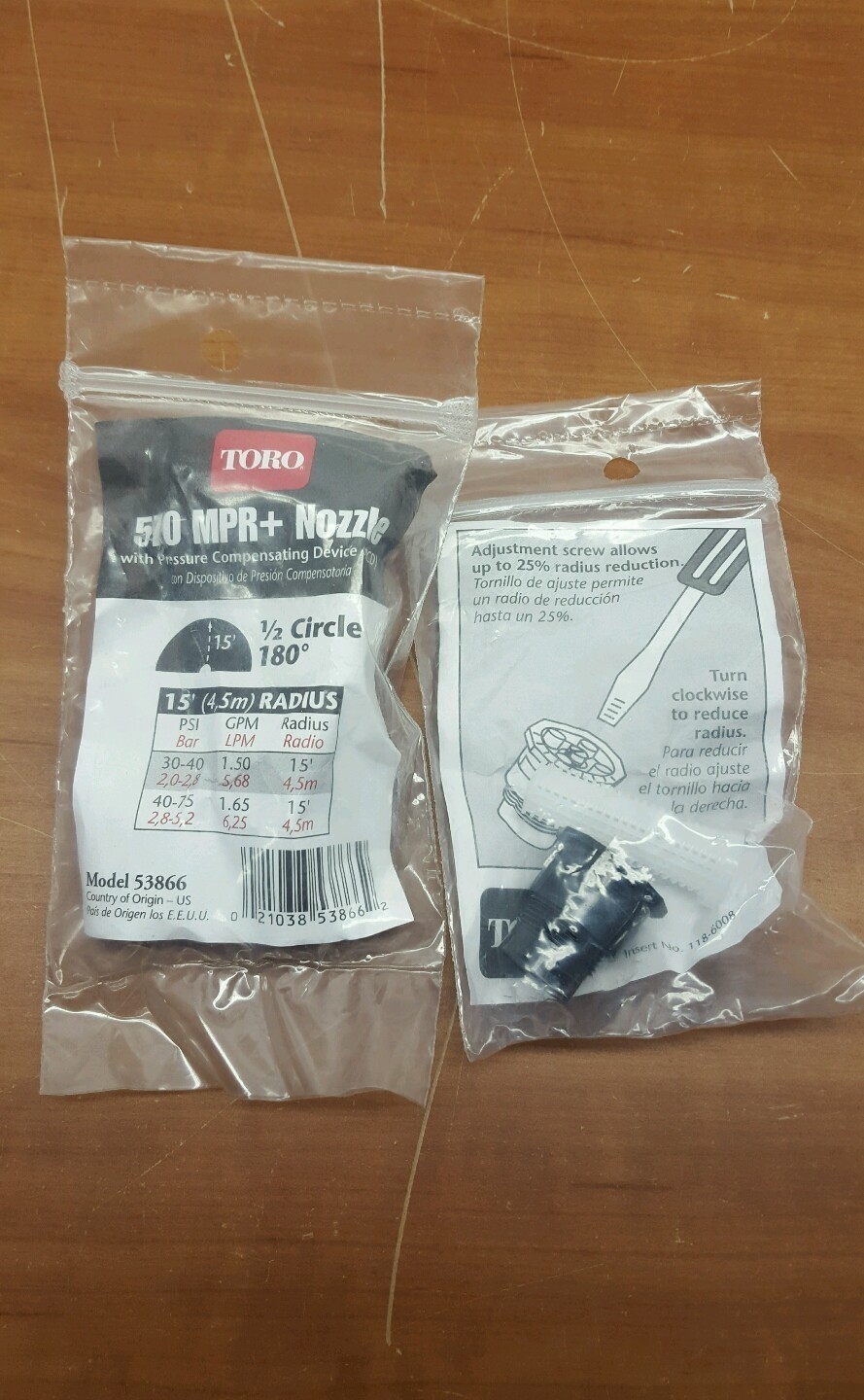 Toro 570 MPR+ NOZZLE 180 DEGREE 15' Underground Irrigation-53866-LOT OF 10