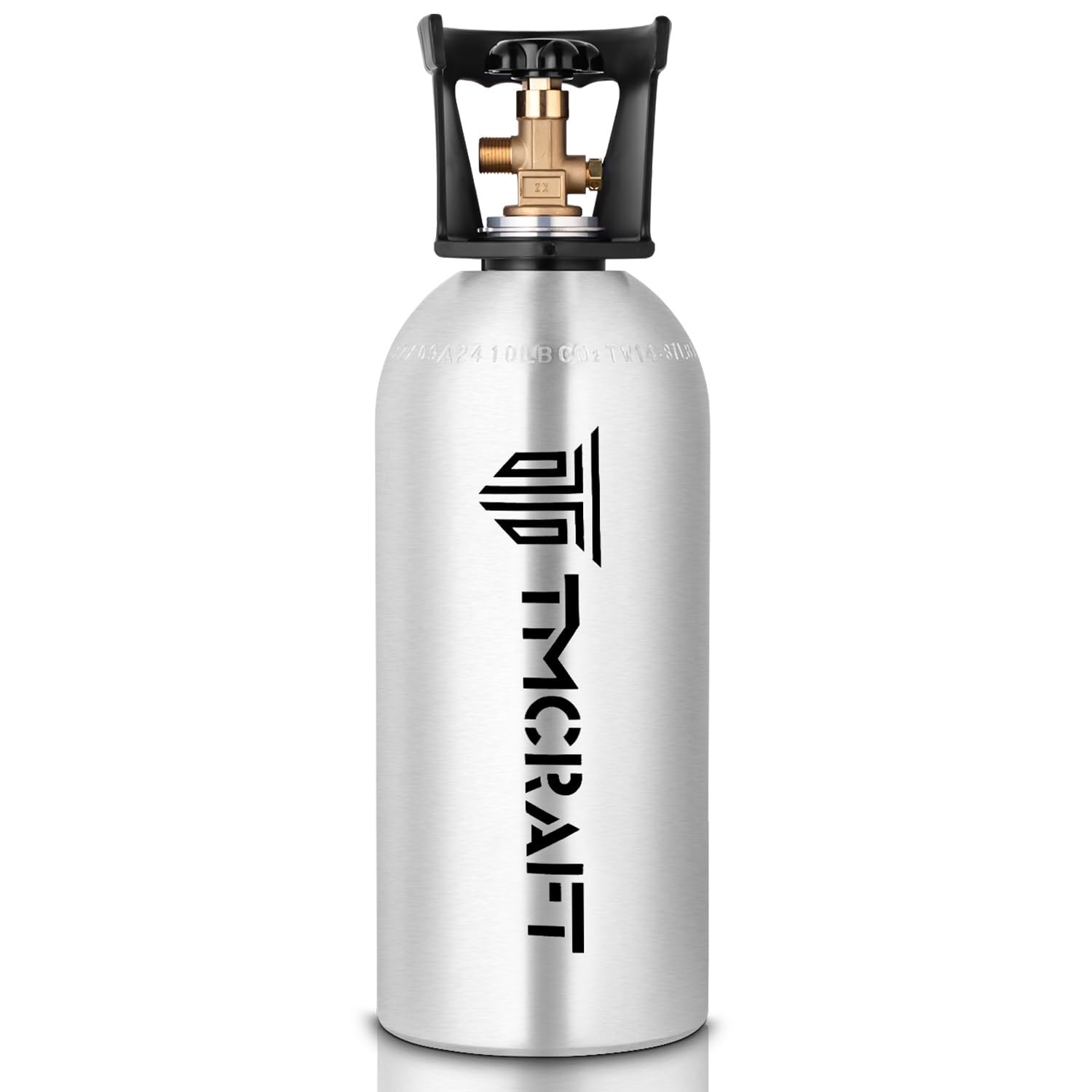TMCRAFT 10lb CO2 Tank, High Strength Aluminum Alloy Cylinder with CGA-320 Val...