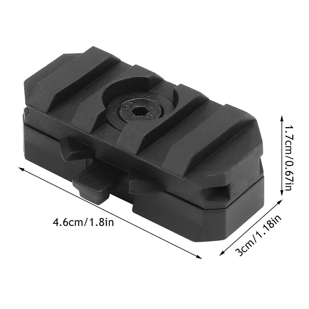 1set Tactical Helmet Side Rail Mount Adapter Military 360 Degree Guide Rotation