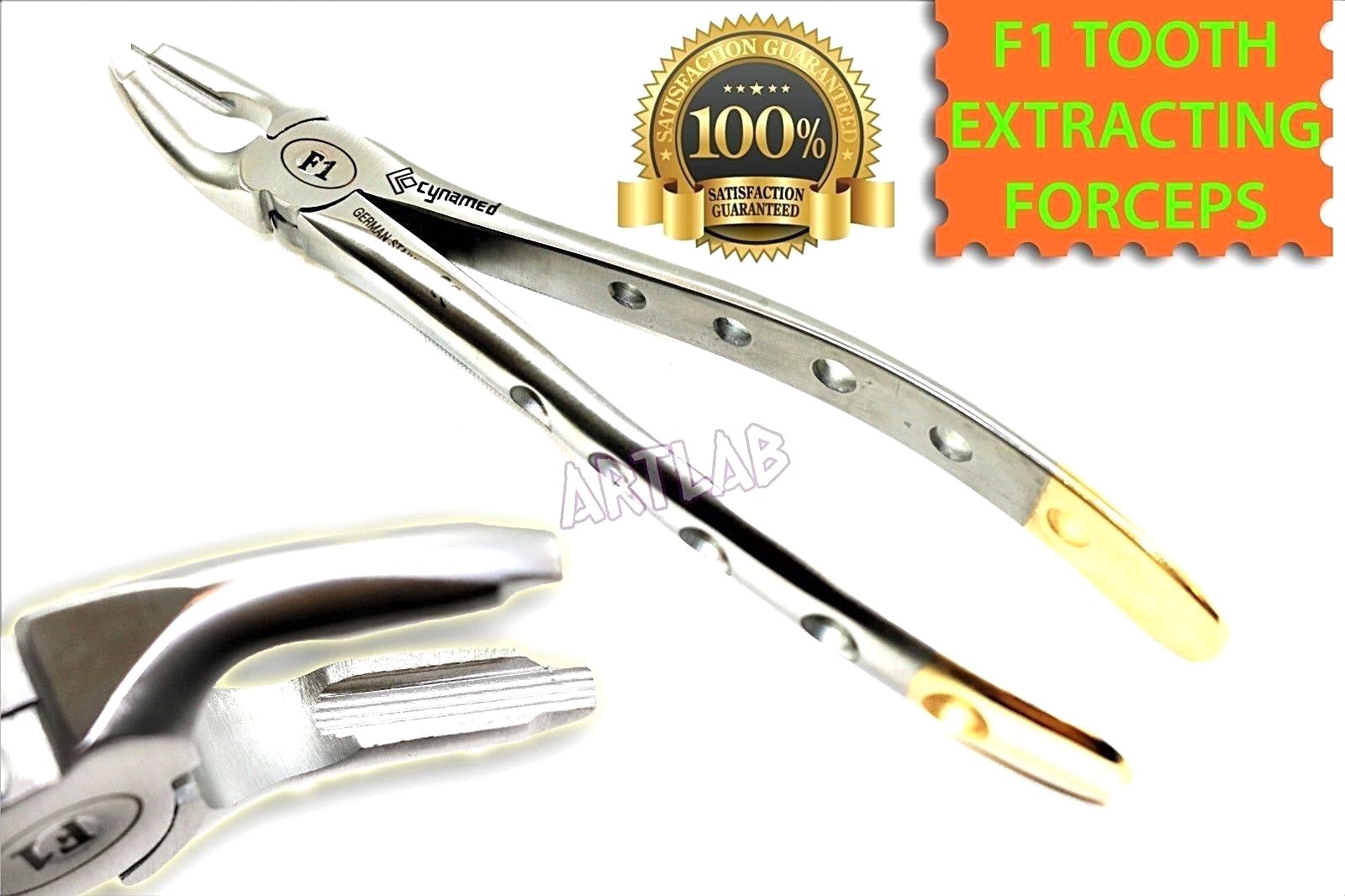 NEW GERMAN SINGLE UPPER MOLAR TOOTH EXTRACTION ATRAUMATIC F1 FORCEPS DENTAL TOOL