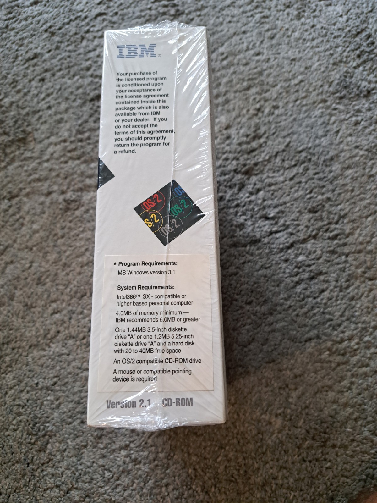 IBM OS/2 for Windows CD-ROM Special Edition Windows 3.1 Software Sealed