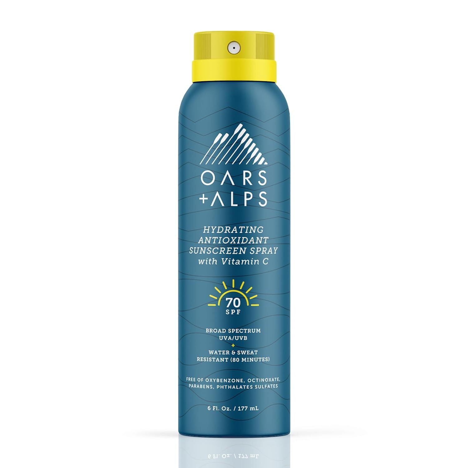 2 Pack Oars + Alps Hydrating Antioxidant SPF 70 Sunscreen Spray-EXP: 12/24