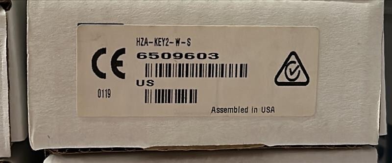 CRESTRON HZA-KEY2-W-S Horizon™ Keystone Plate, 2 Position, White