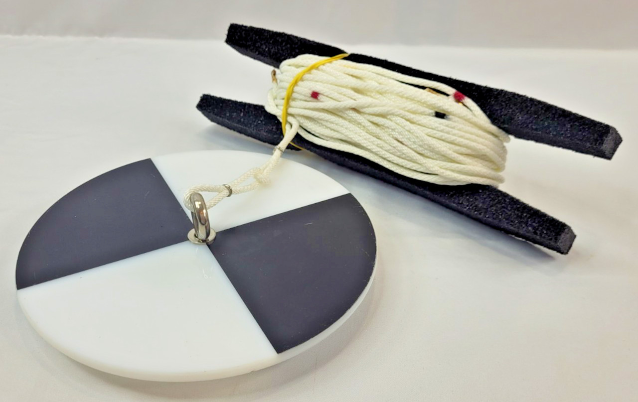 LaMotte Secchi Disk 20cm Black White HDPE Water Clarity Measuring Tool EUC