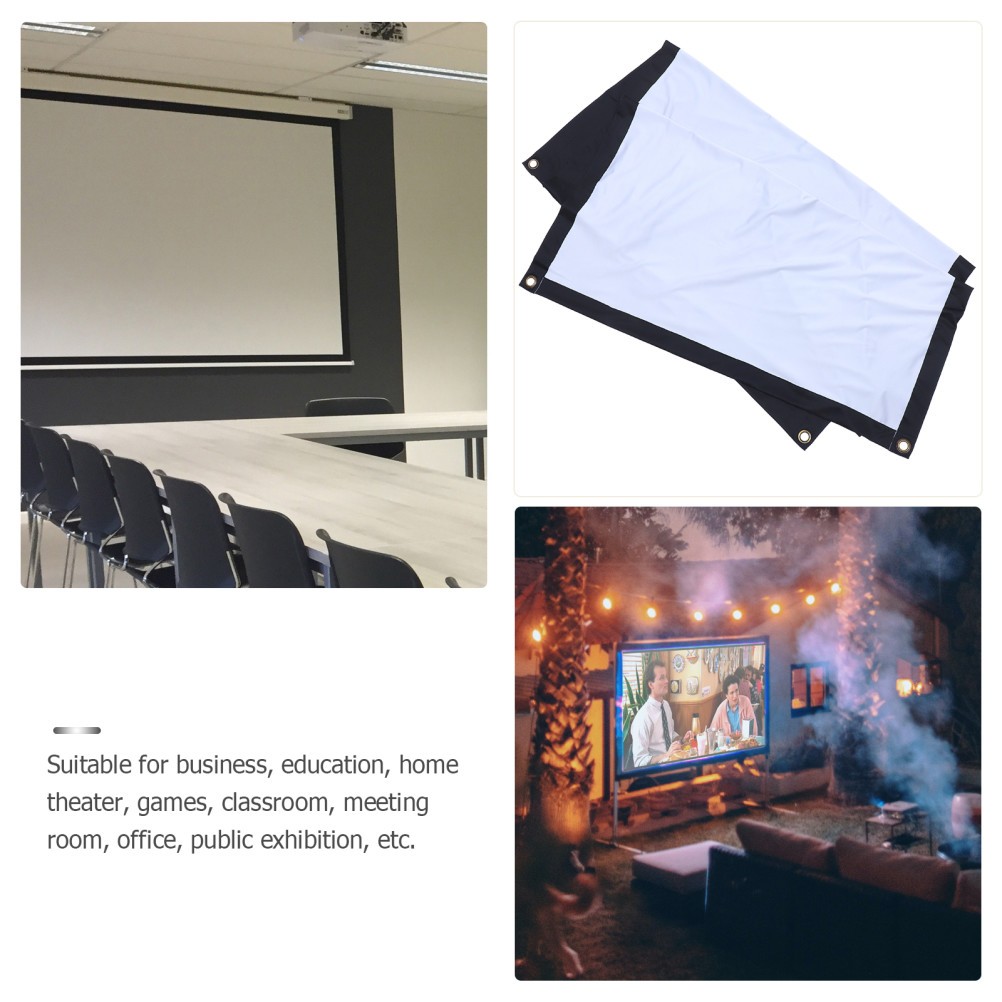 Tabletop Projector Screen with Stand Home Projection Portable Folding