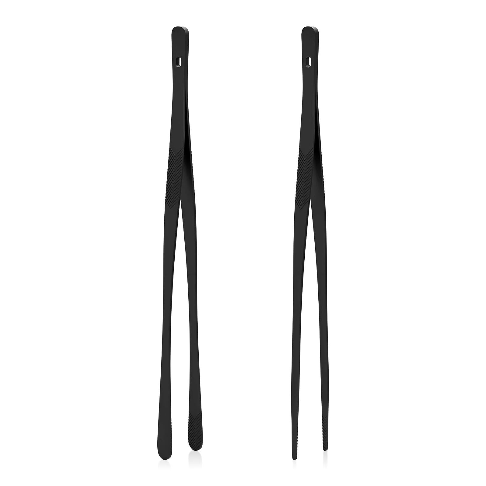 Kitchen Tongs for Cooking - 2PCS 12" Stainless Steel Cooking Tongs Tweezers, ...
