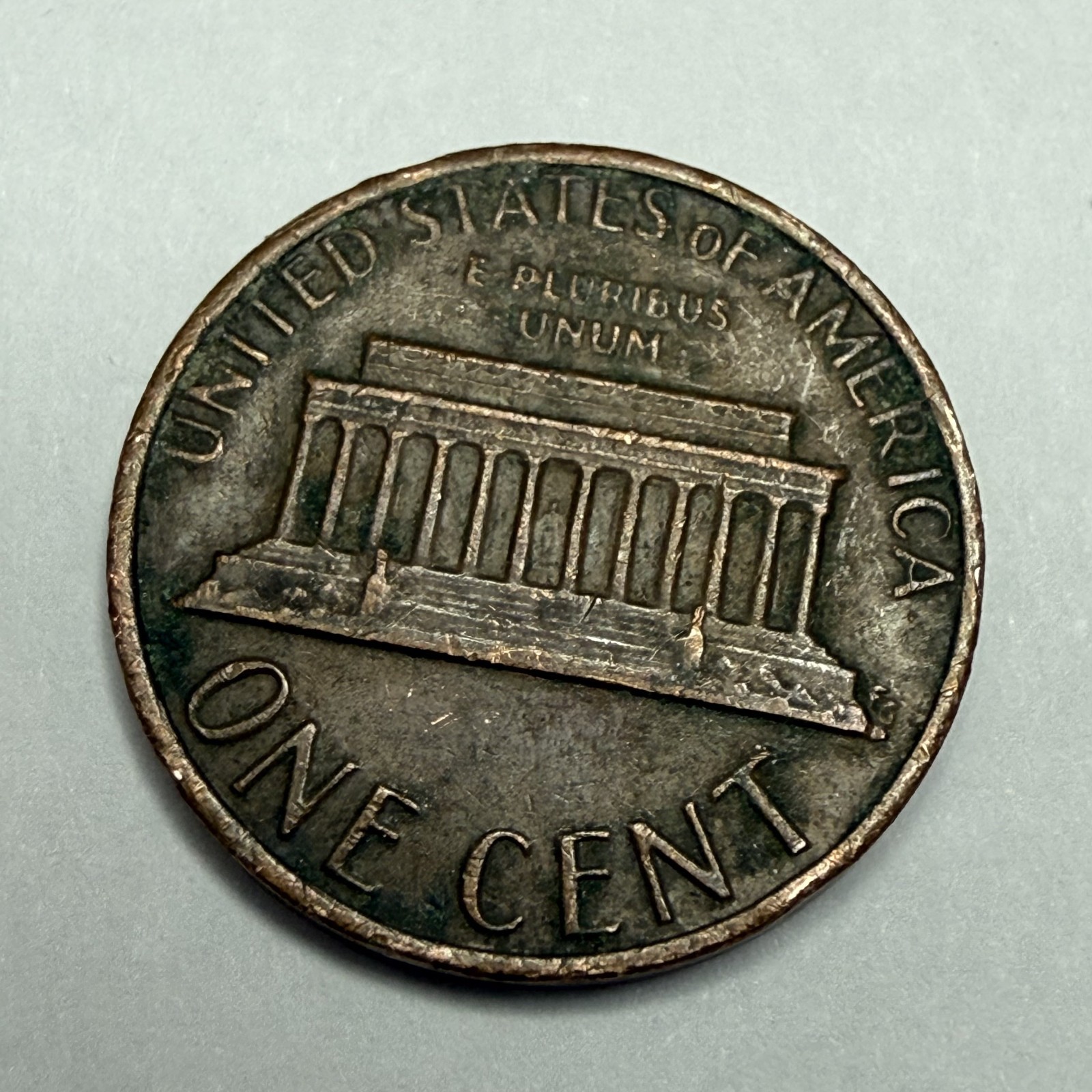 1981 P Lincoln Memorial Rotated Die