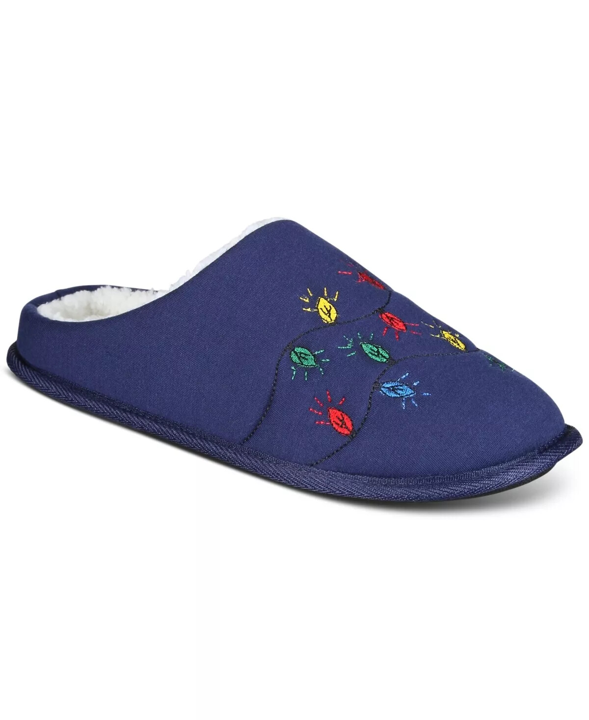 3 Pairs Club Room Mens Jake Plaid Slippers Eden Navy Charcoal Red Holiday (M, L)