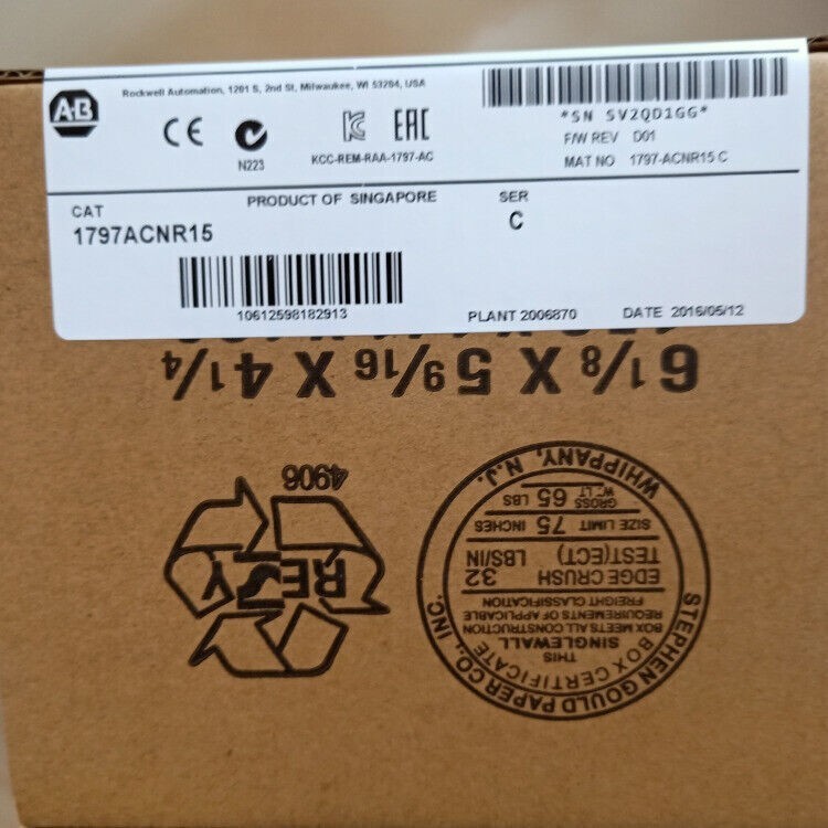 New AB 1797-ACNR15 Free Shipping New in Box New Factory Sealed PLC US