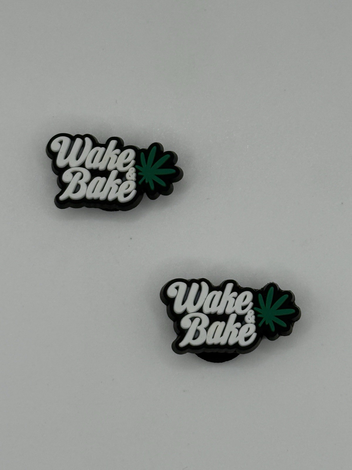 Marijuana weed green smoke Pot Cannabis 420 - 2pc Shoe Charms croc decoration
