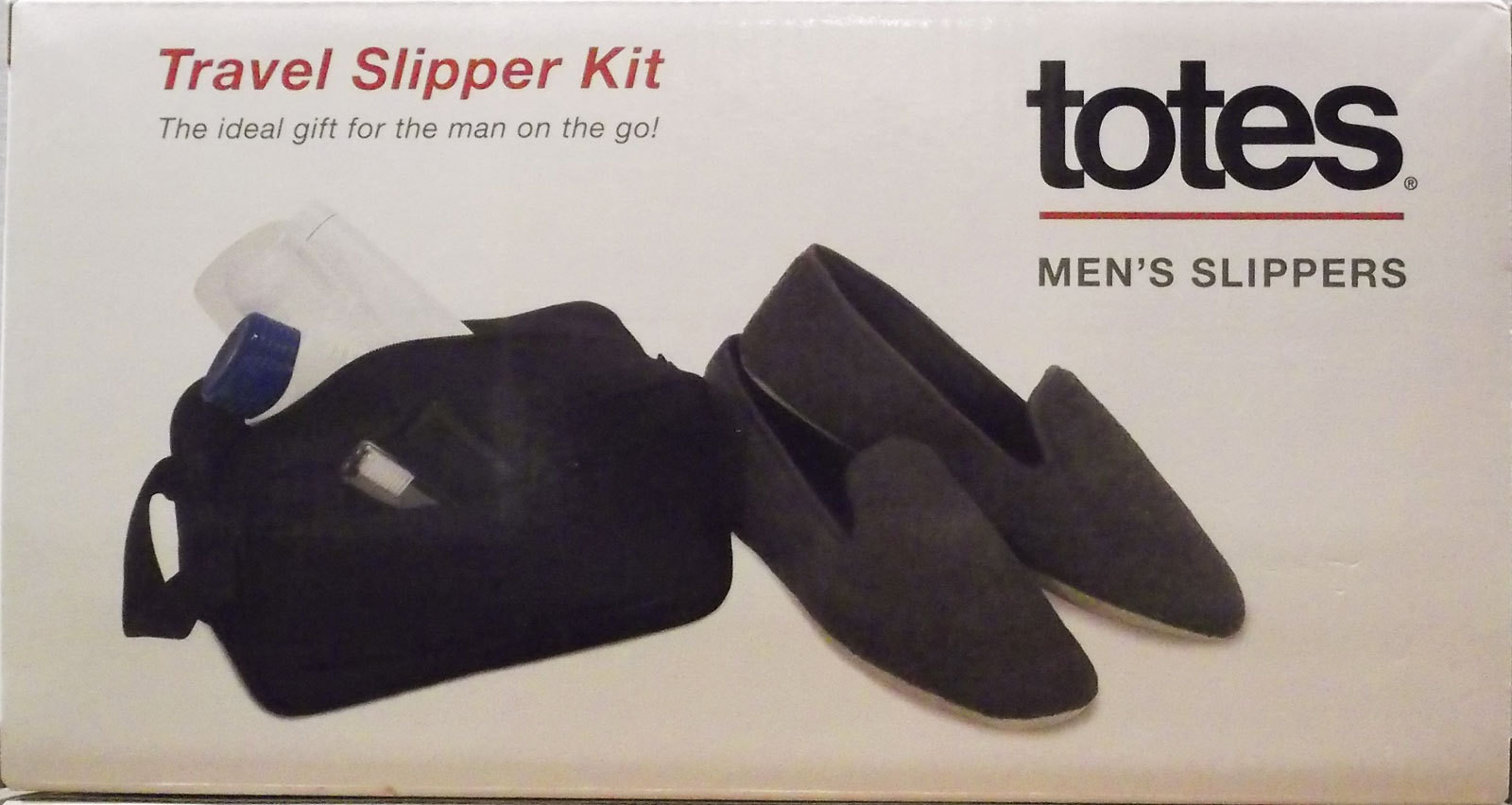 TOTE MENS  TRAVEL SLIPPER KIT SIZE MEDIUM  NEW IN BOX