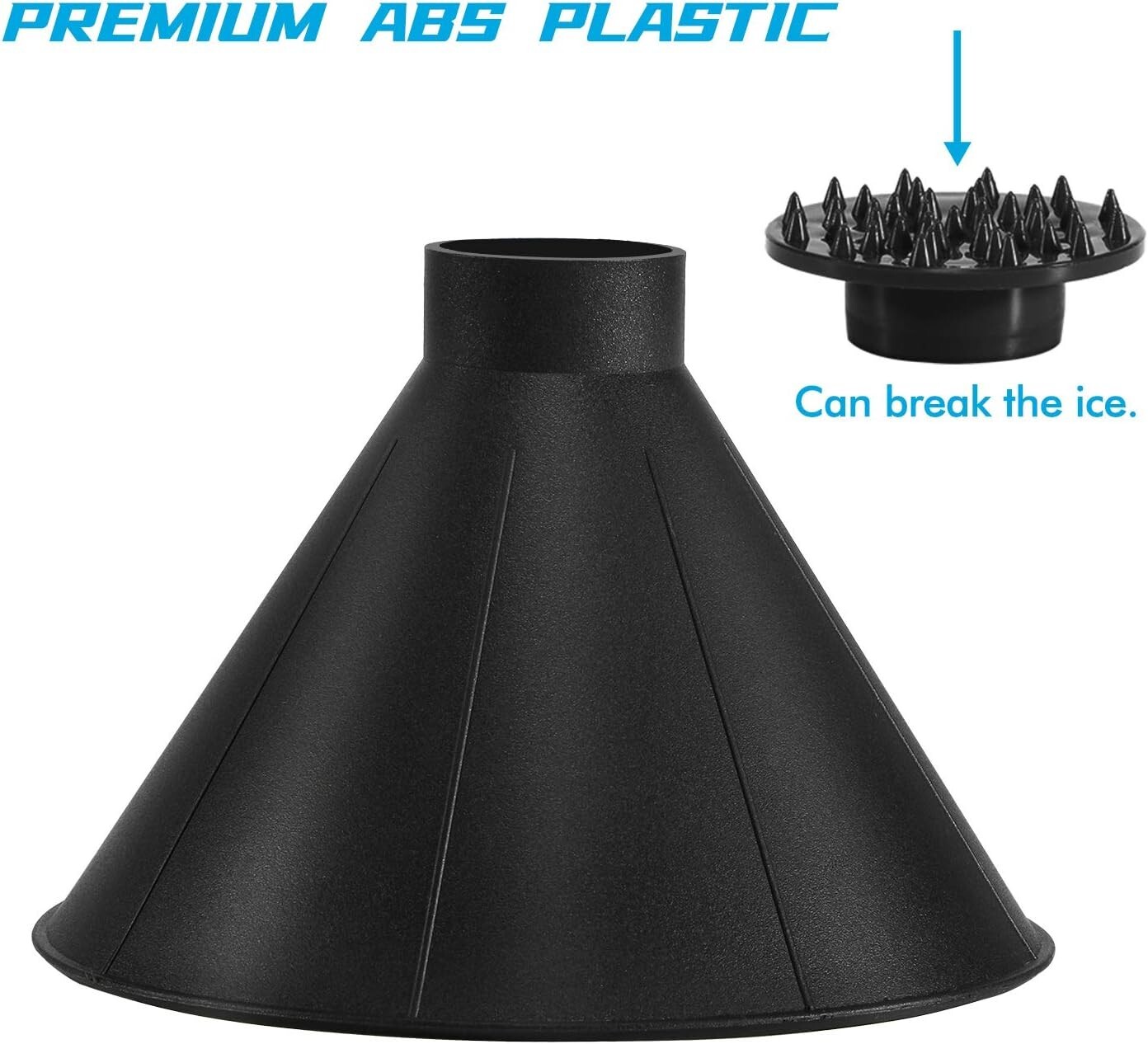 Magical Ice Scrapers for Car Windshield - 2 Pack Cone Magic Car Ice Scraper with