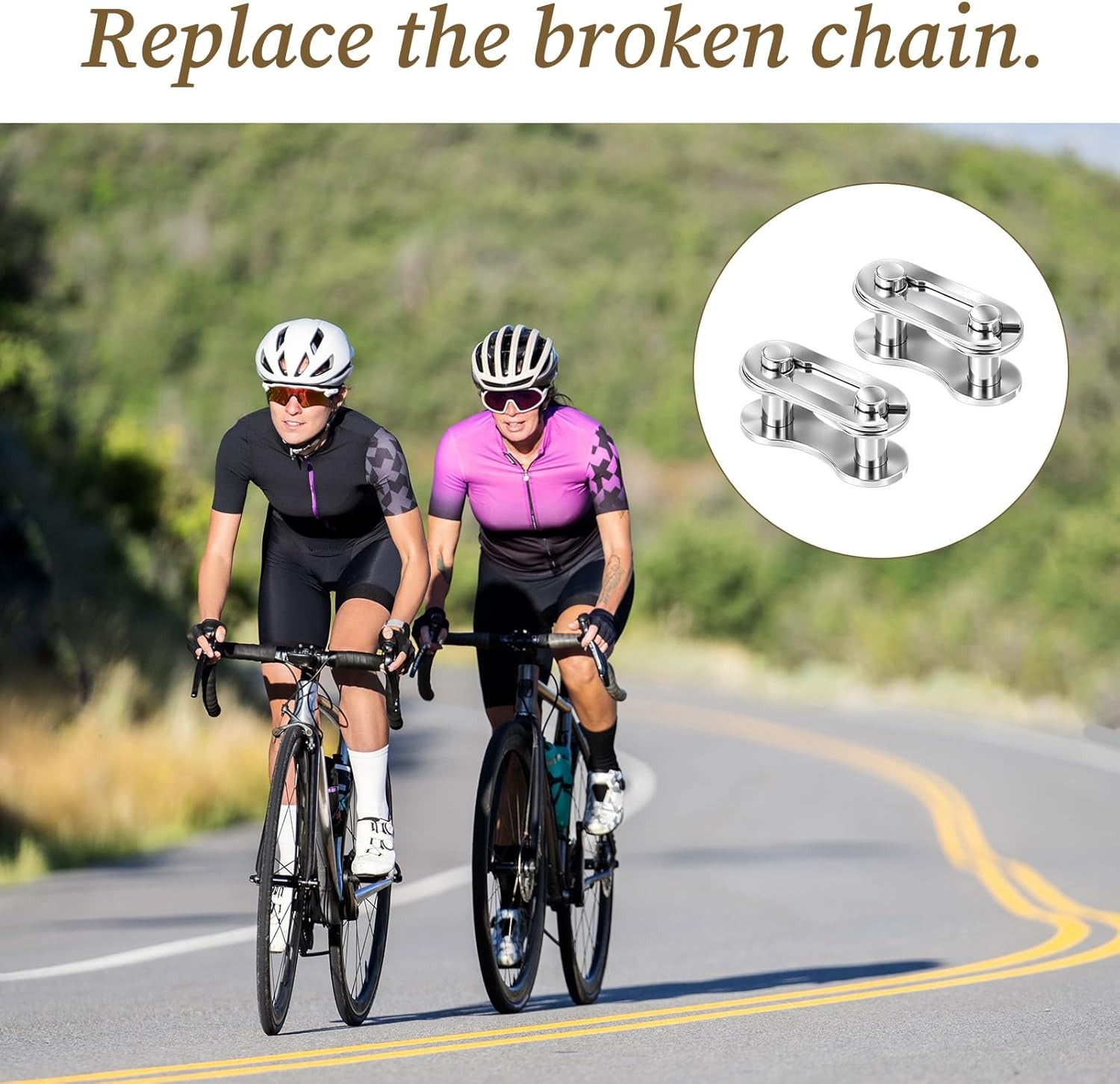 10 Pairs Bike Chain Master Link for Bicycle Missing Link, Single Speed Chain ...