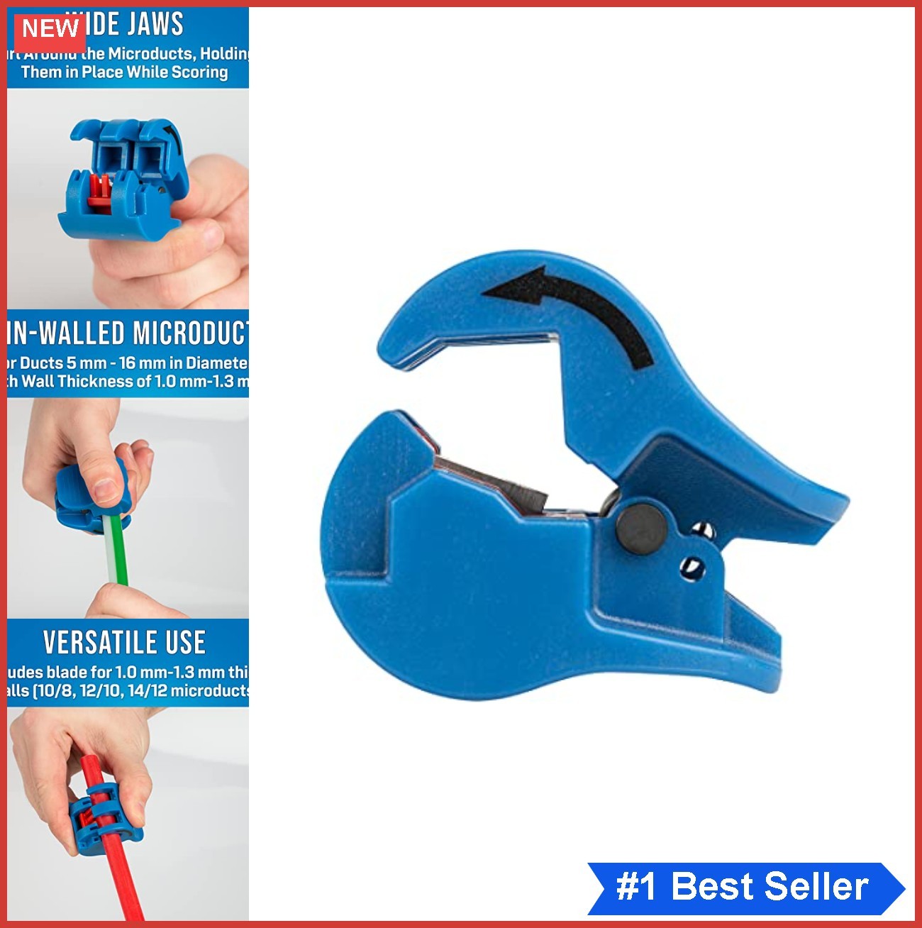 Microduct Scoring Tool 5mm-16mm Thin-Walled Fiber Optic 10/8 12/10 14/12 Slitter