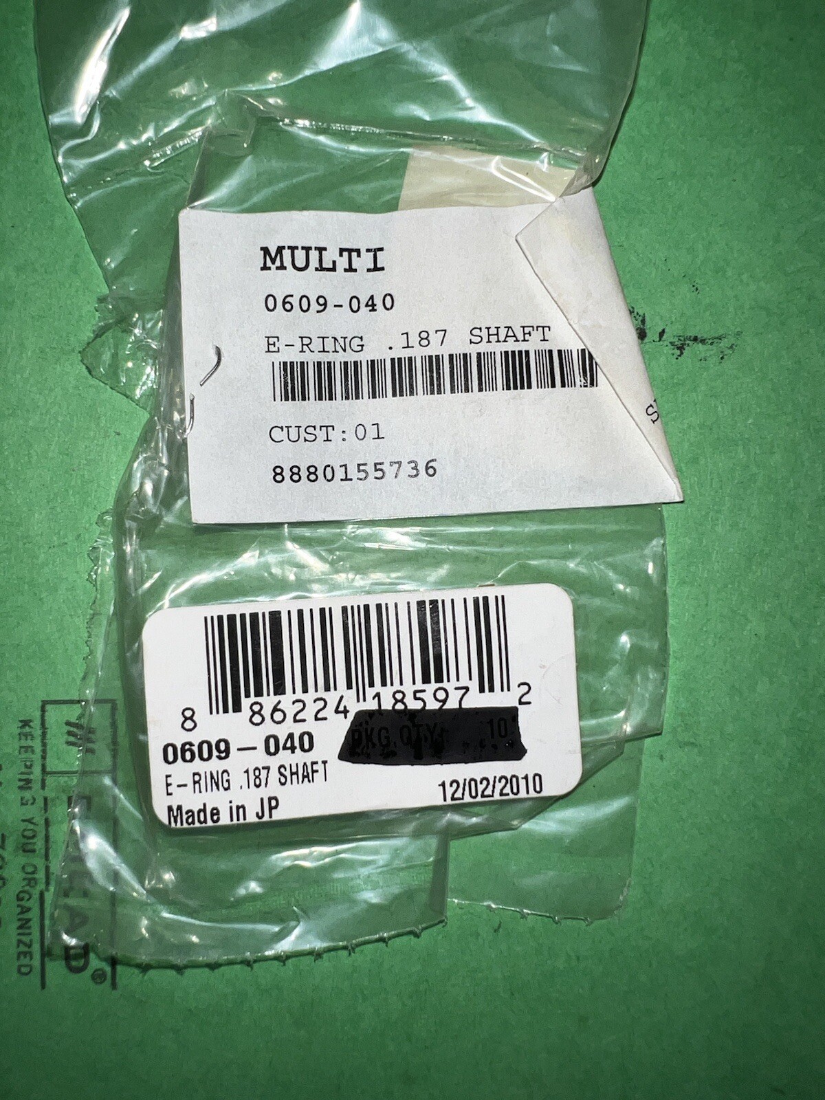 Arctic Cat OEM E-ring 0609-040 (pack Of 9) New