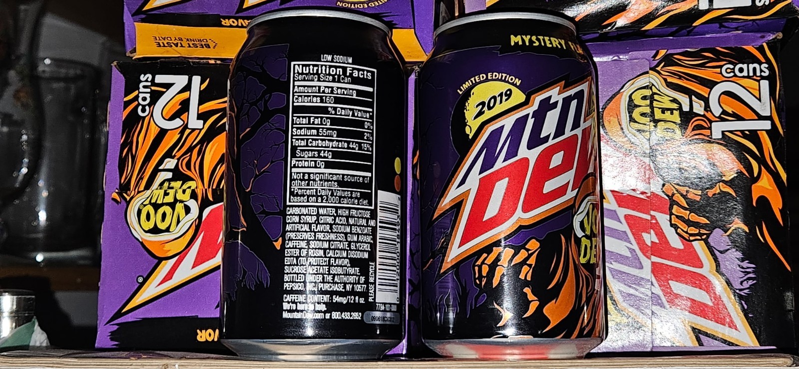 2019 VooDew Mountain Dew Individual 12oz Can of 2019 VooDew Mountain Dew Soda.