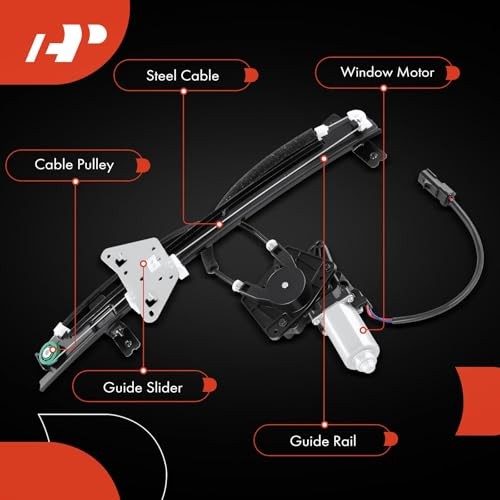 Power Window Regulator with Motor Replacement for Dodge Front Driver Side