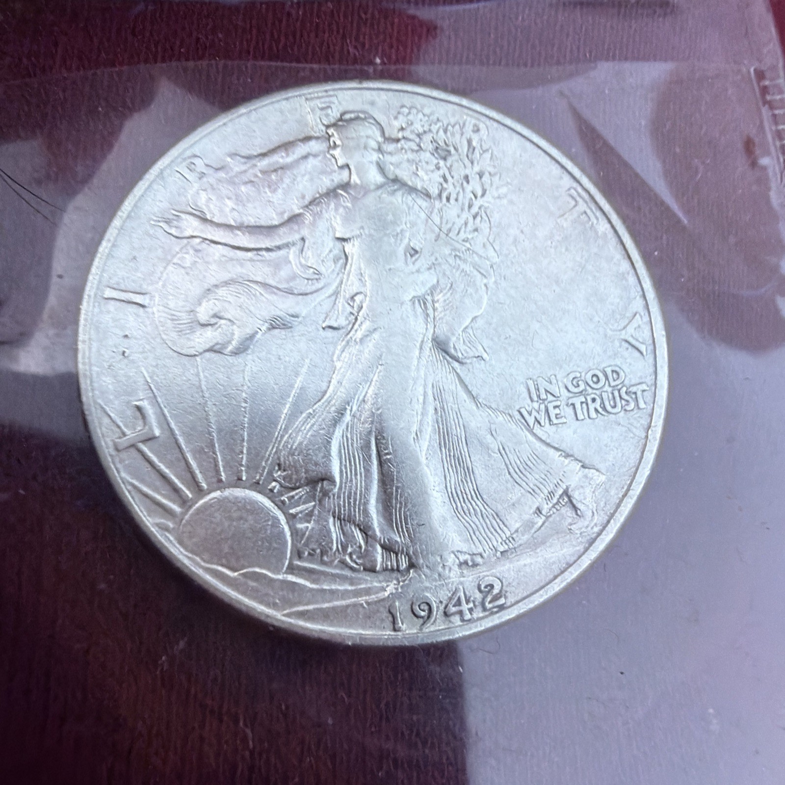 1942-D 50C Walking Liberty Half Dollar