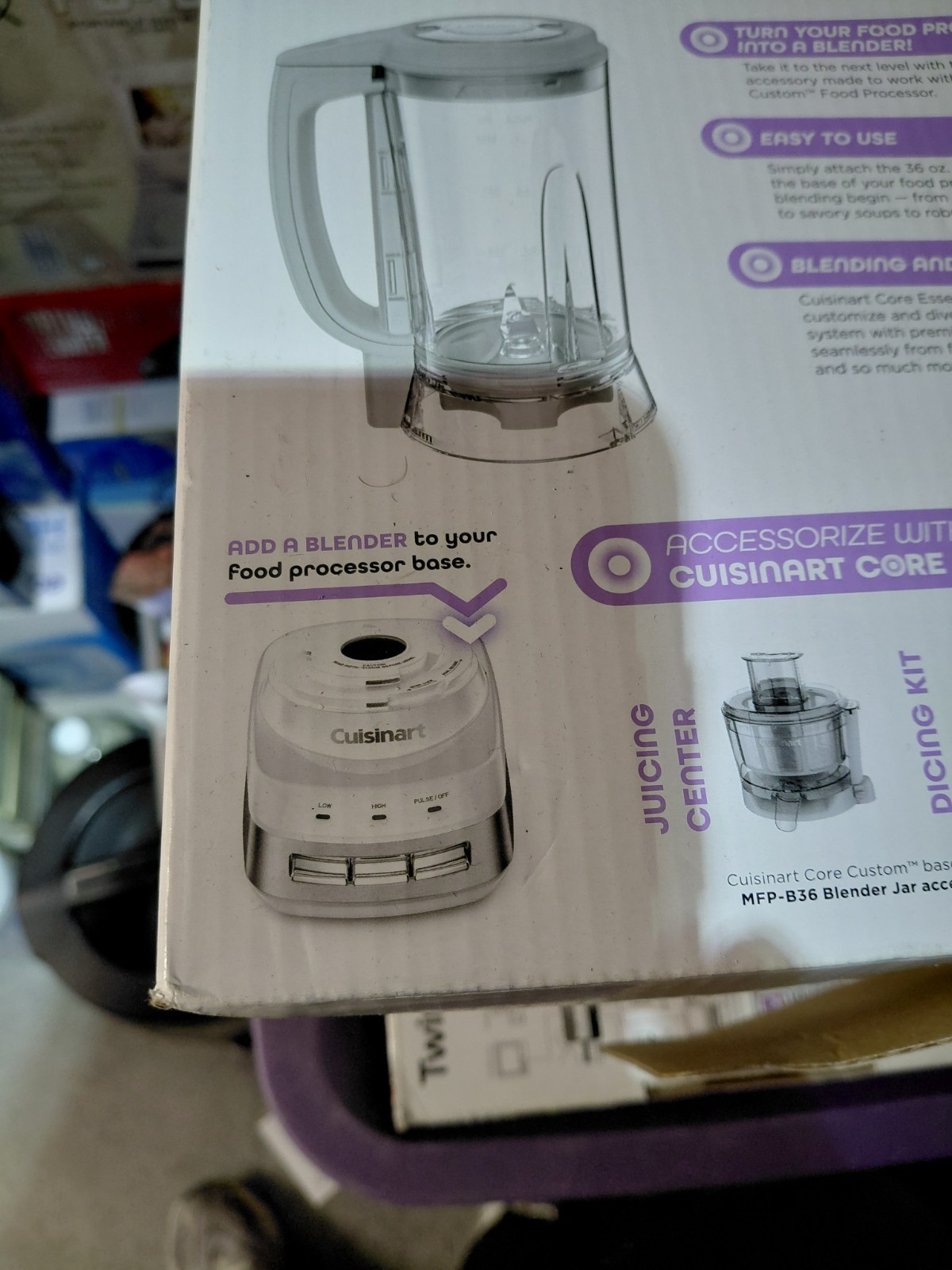 NEW Cuisinart Core Essentials - Blender Jar Accessory 36oz Model MFP-B36