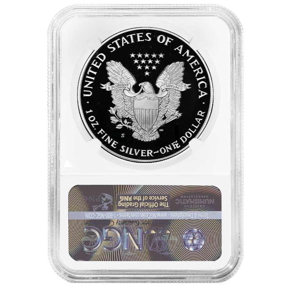 1987-S Proof $1 American Silver Eagle NGC PF69UC Brown Label