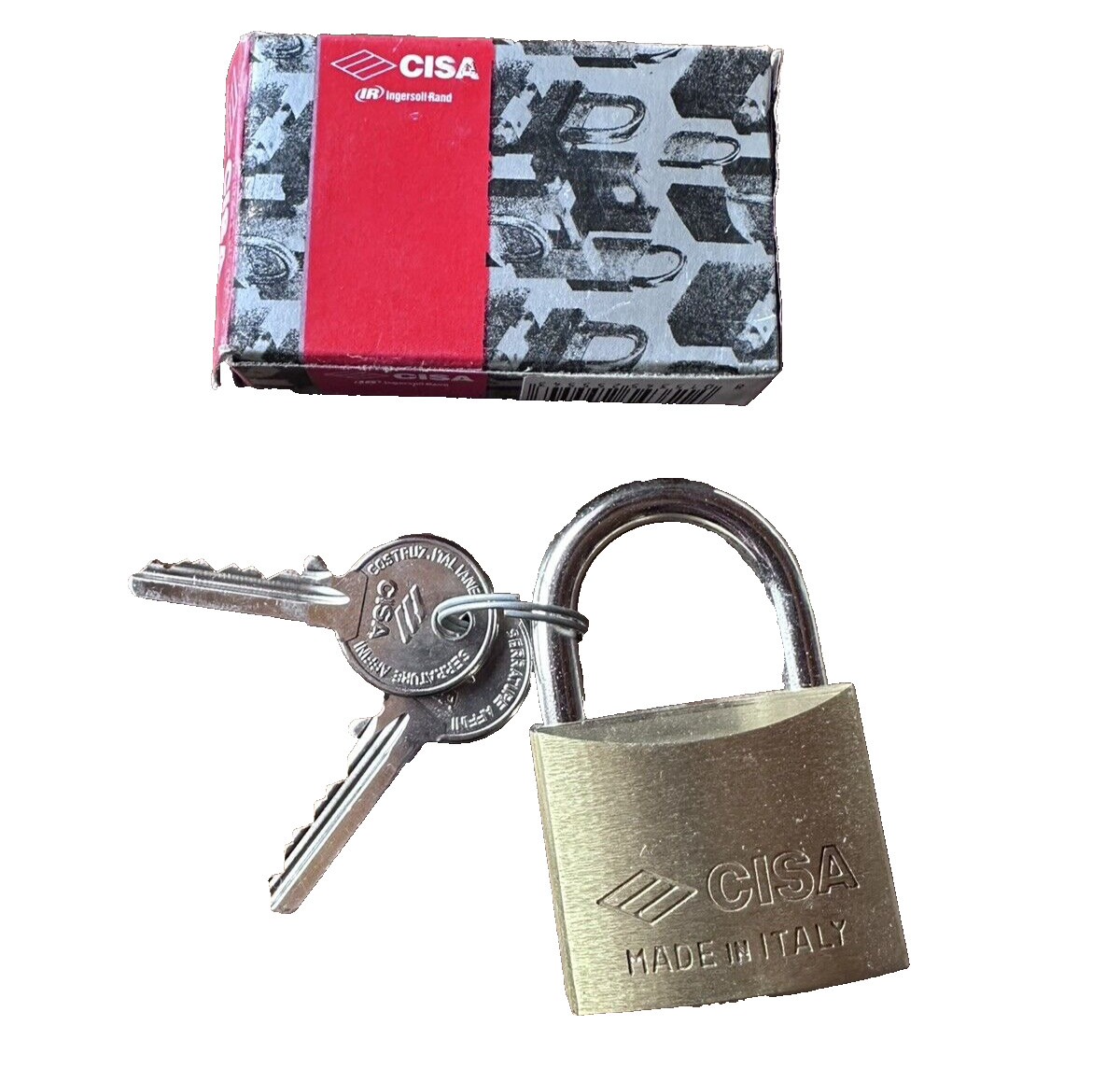 Lot of 2~ Cisa 22010-40-0 PadLock Brass Lock Made in Italy