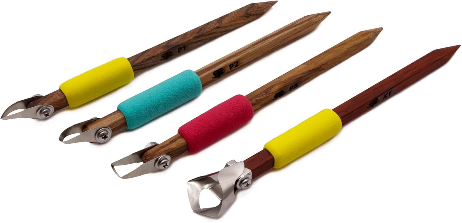 The Original : 4-Pack Pottery Carving Tool Set ‚ P1, P2, P5, X1, Clay Carving, C