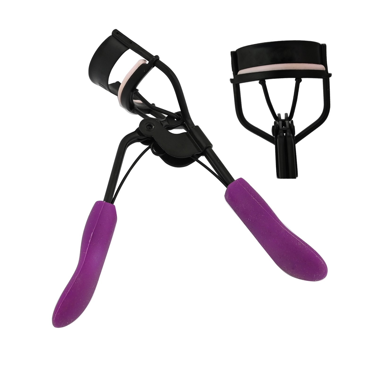 Black With Purple Handle Eye Curling Eyelash Curler Clip Beauty Makeup BTS-807