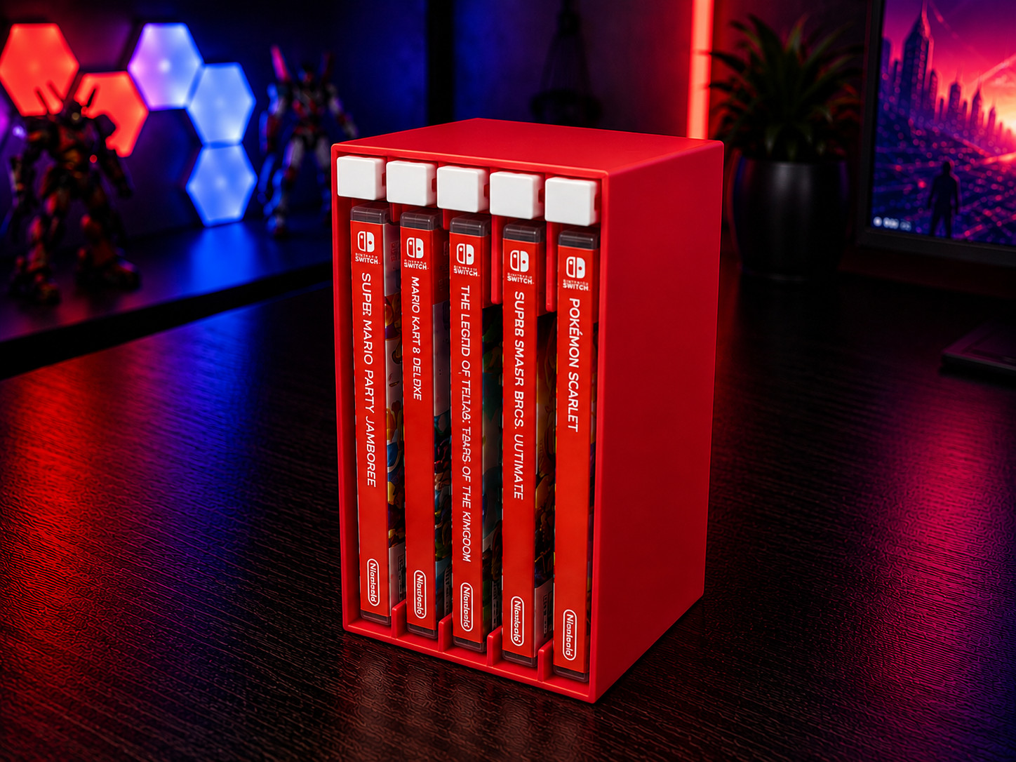 Nintendo Switch Game Holder – 5 Game Capacity | Ejection Mechanism