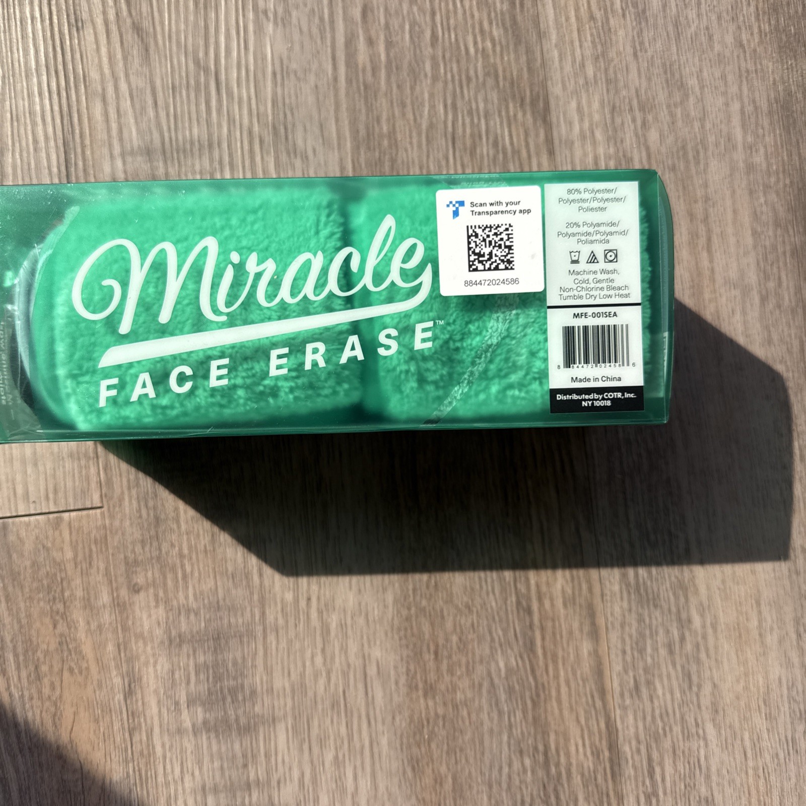 Miracle Makeup Remover Microfiber Face Cloth Reusable 6 Hair Ties 2 Pack New